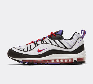 Nike Air Max 98 Trainer | White / Black / Psychic Purple