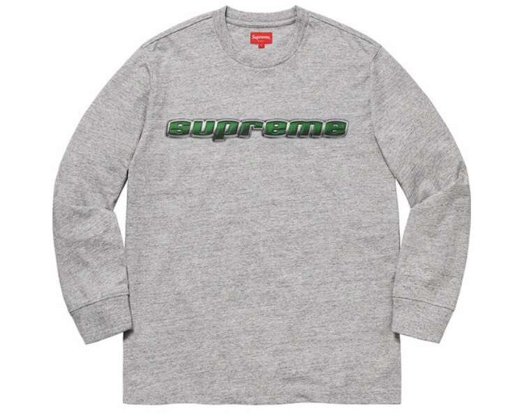 Supreme Sweatshirt | Chrome Logo Heather Grey