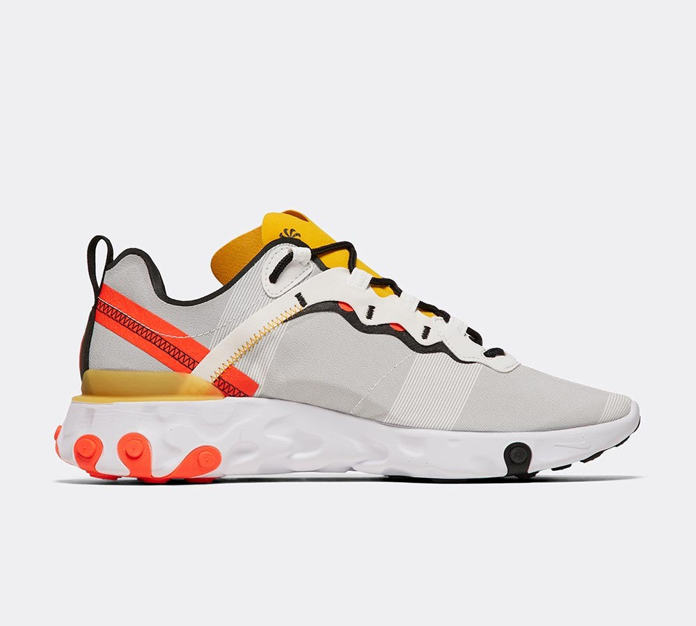 Nike React Element 55 Trainer | White / Black / Bright Crimson